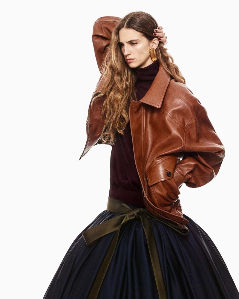 bomber jacket in lambskin