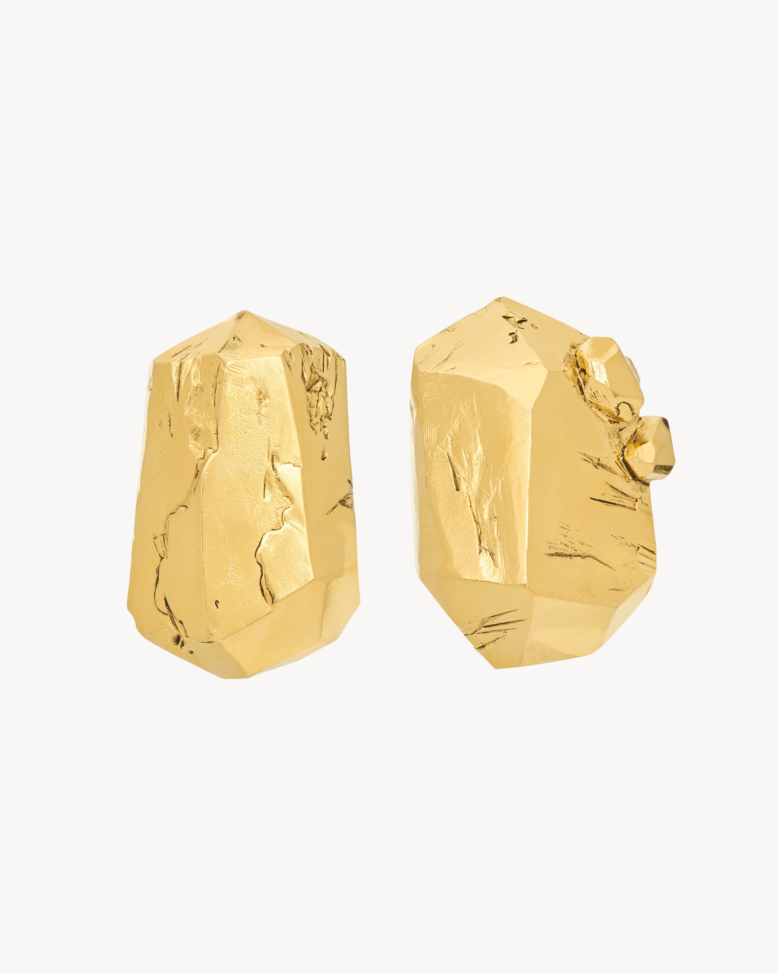 organic earrings in metal