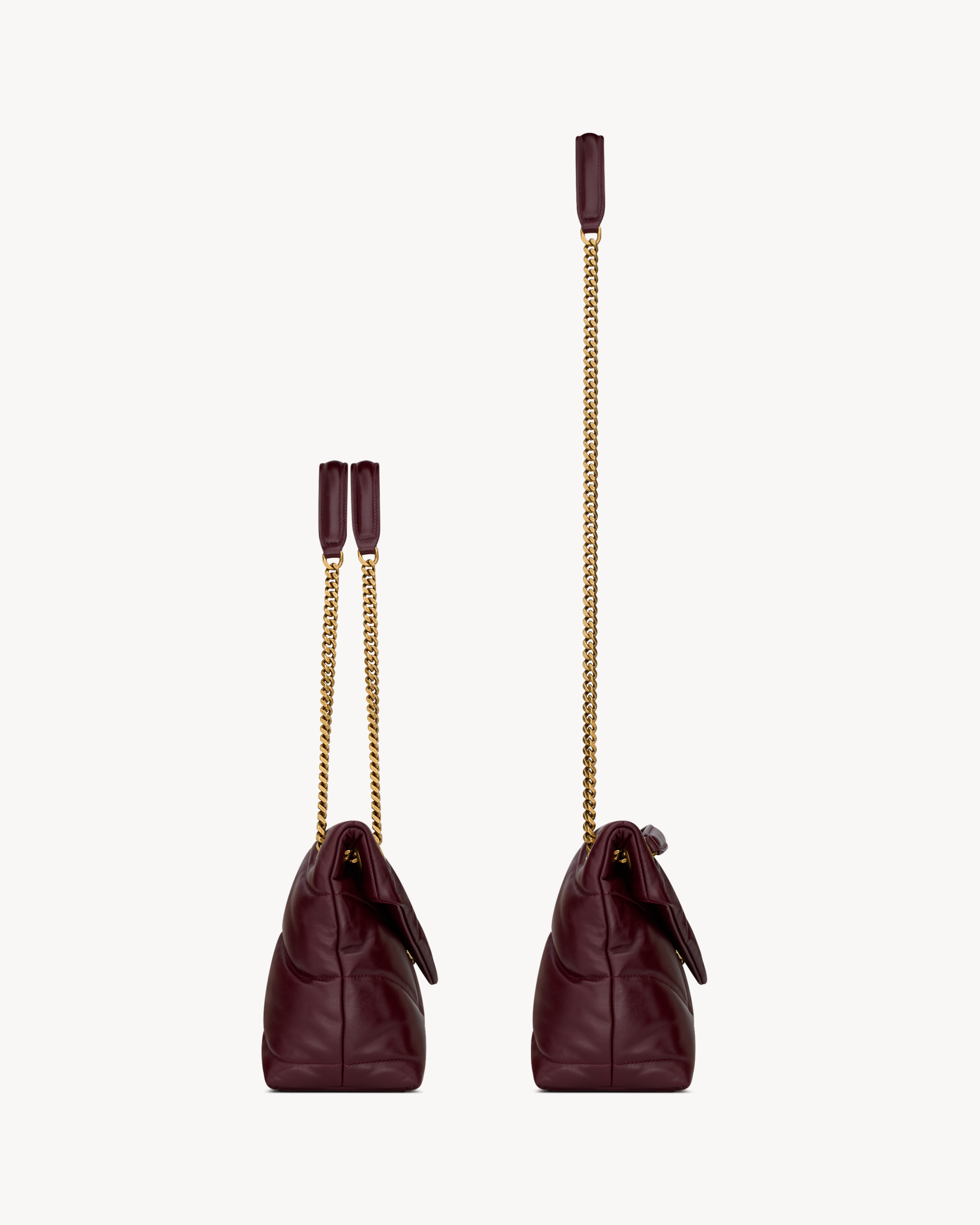 PUFFER small in shiny leather