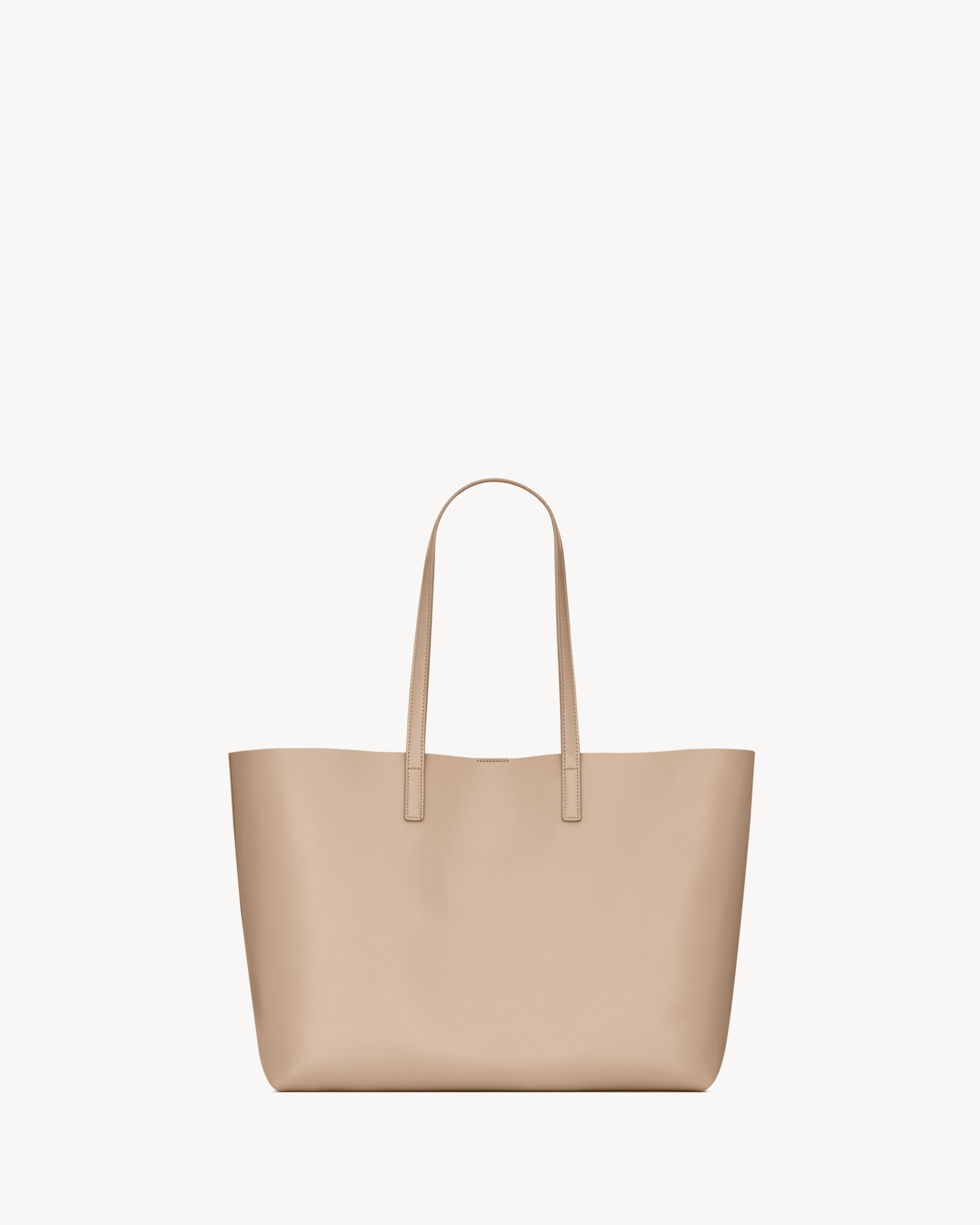 Shopping Saint Laurent in leather