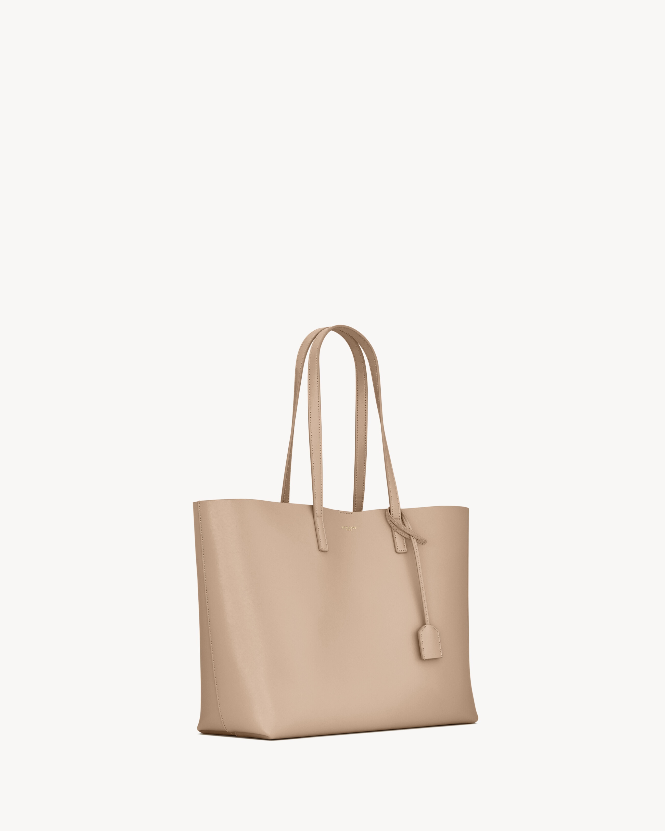 Shopping Saint Laurent in leather