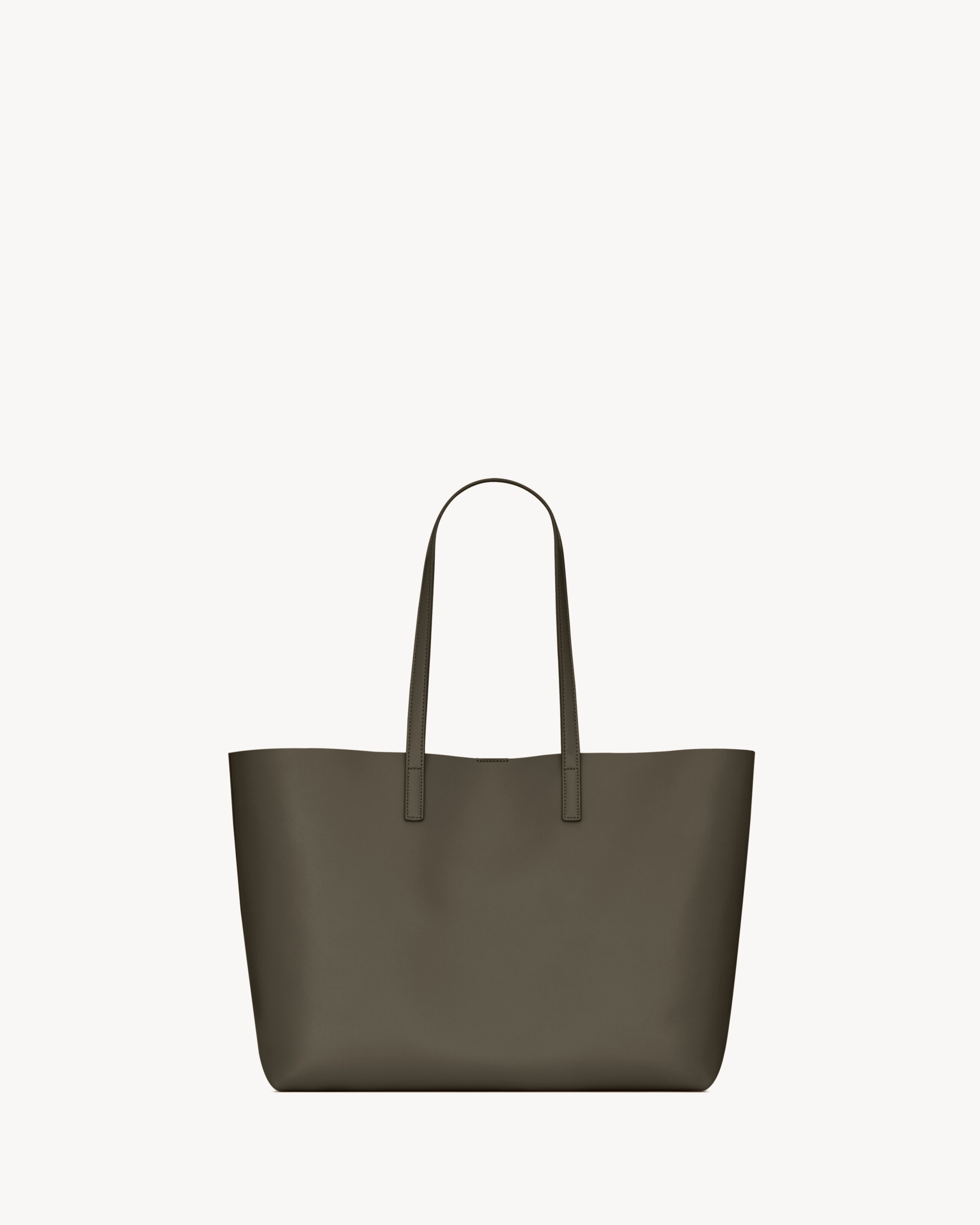 Shopping Saint Laurent in leather