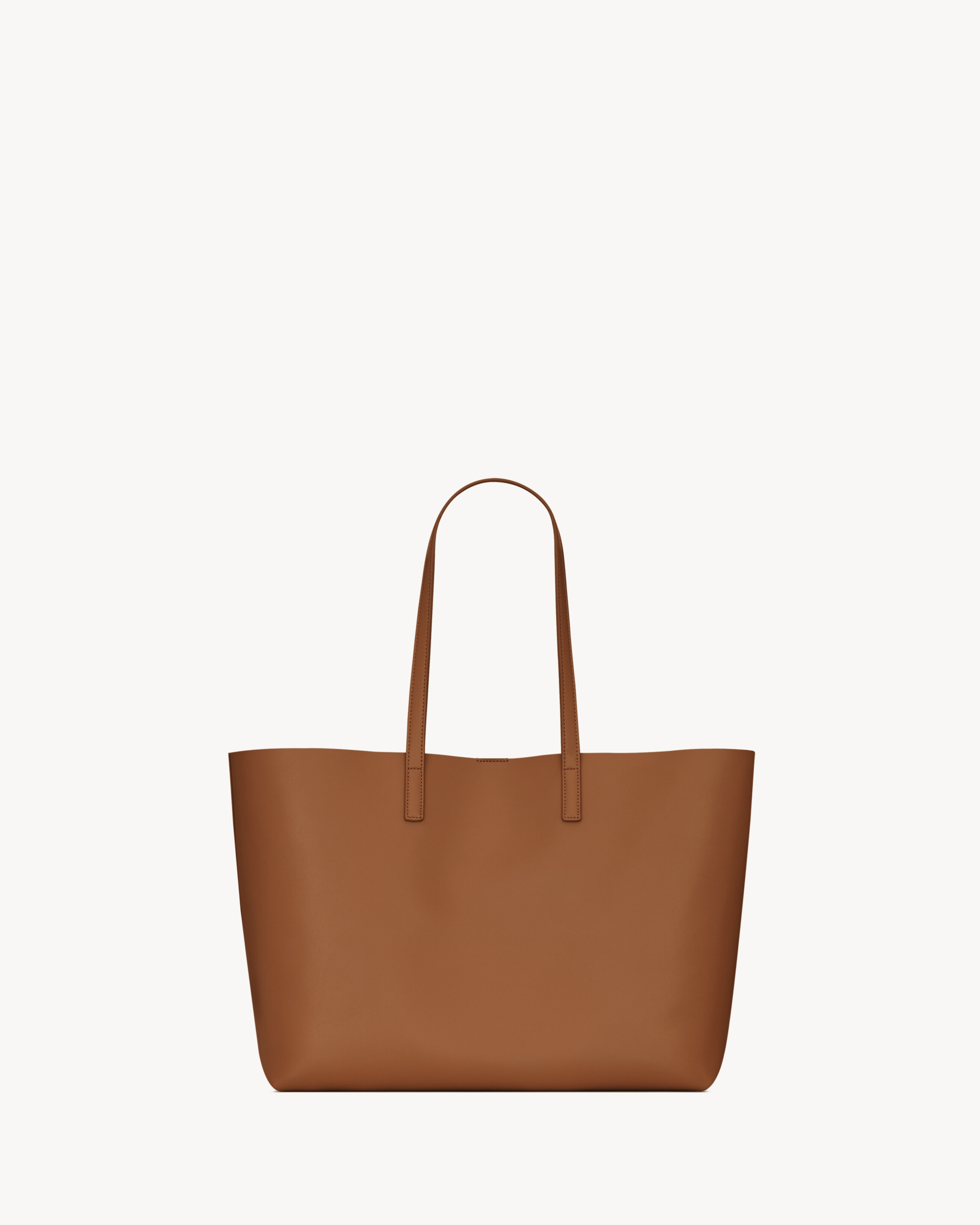 Shopping Saint Laurent in leather