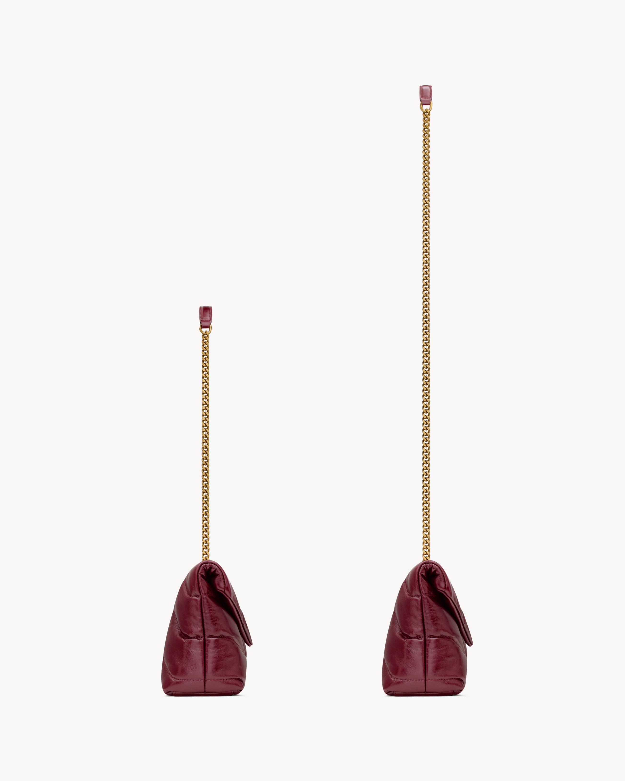 Toy Puffer in shiny leather