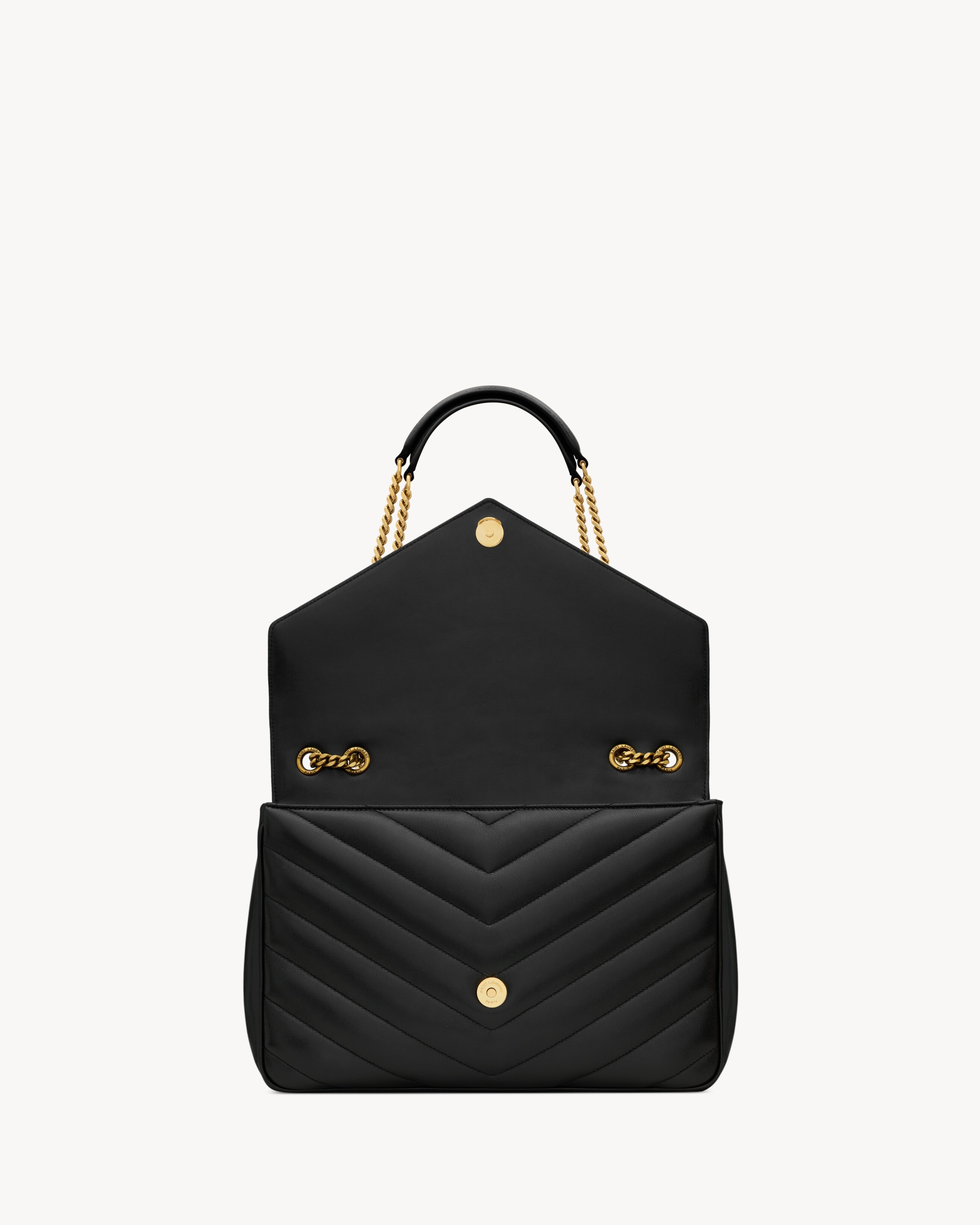 LOULOU large in MATELASSÉ lambskin