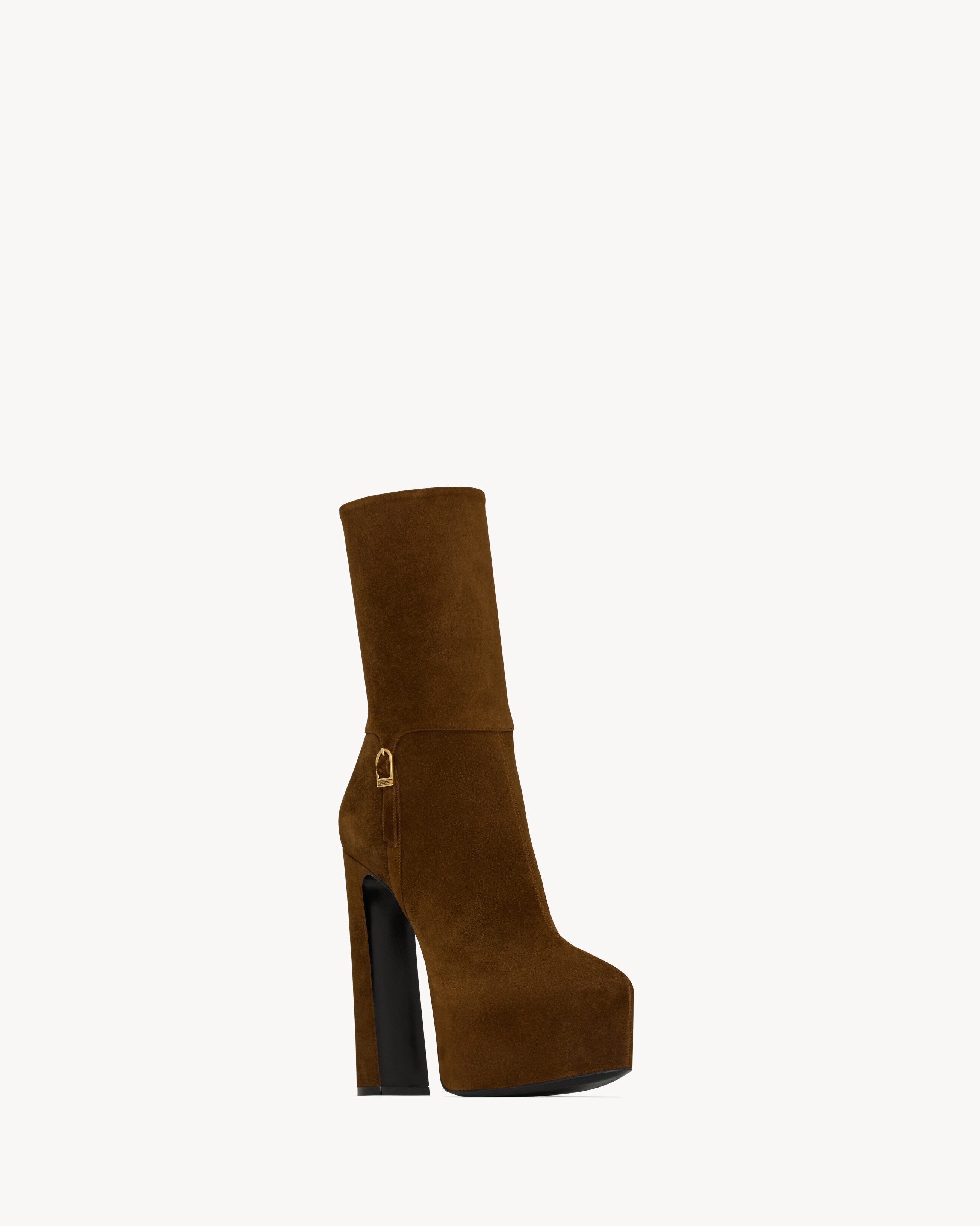 NICO platform booties in suede