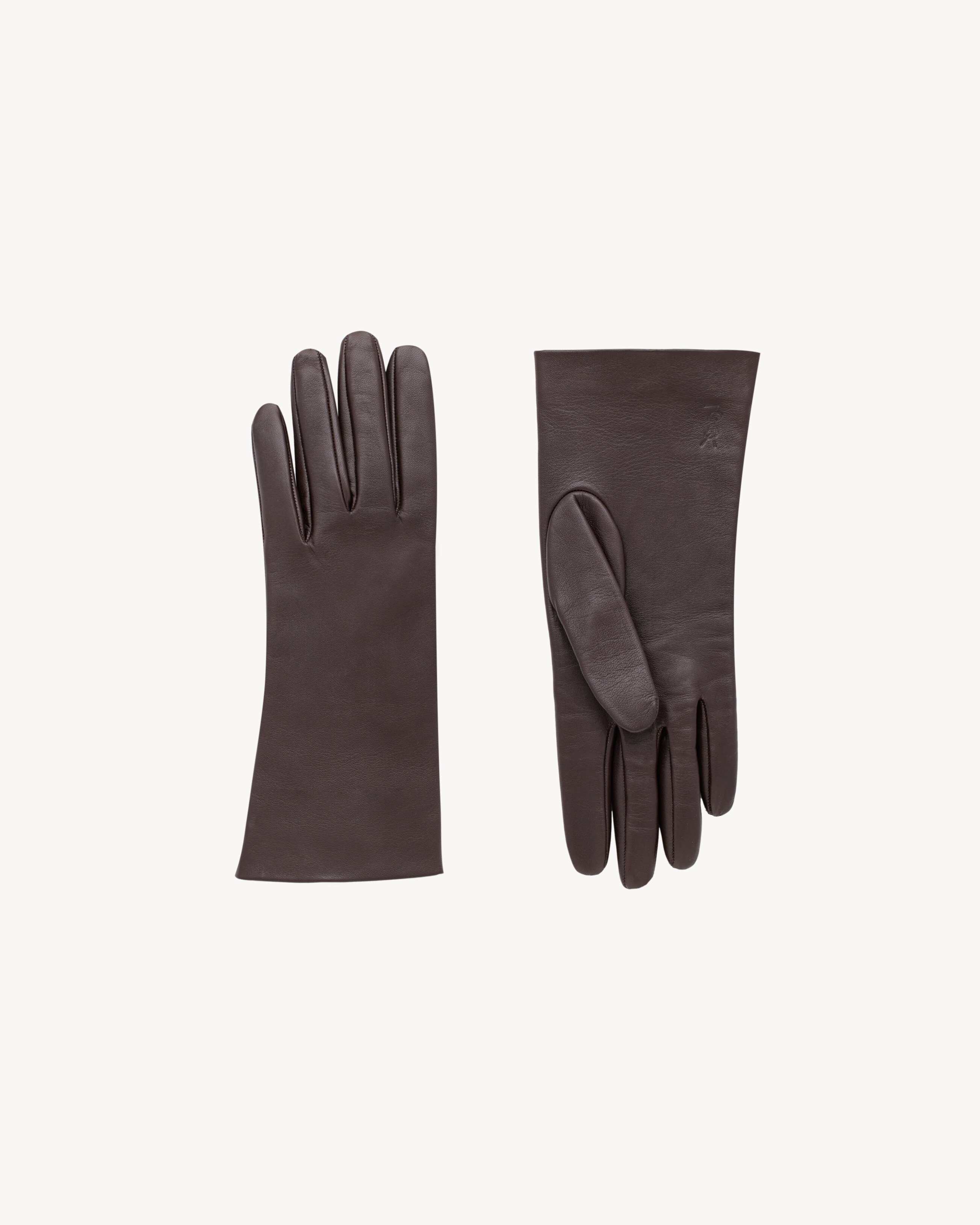 CASSANDRE GLOVES IN LEATHER AND SILK