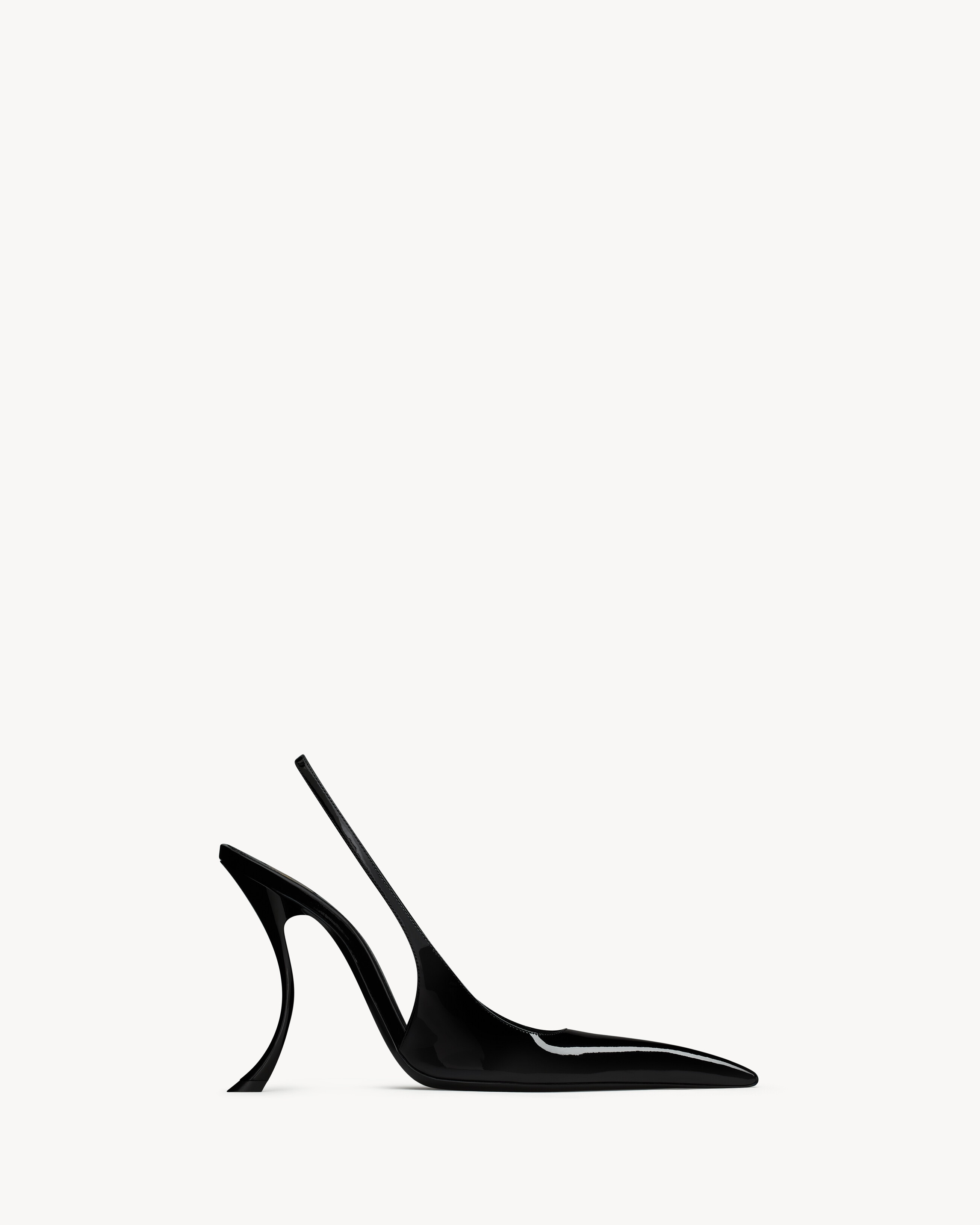 APOLLINE slingback pumps in patent leather