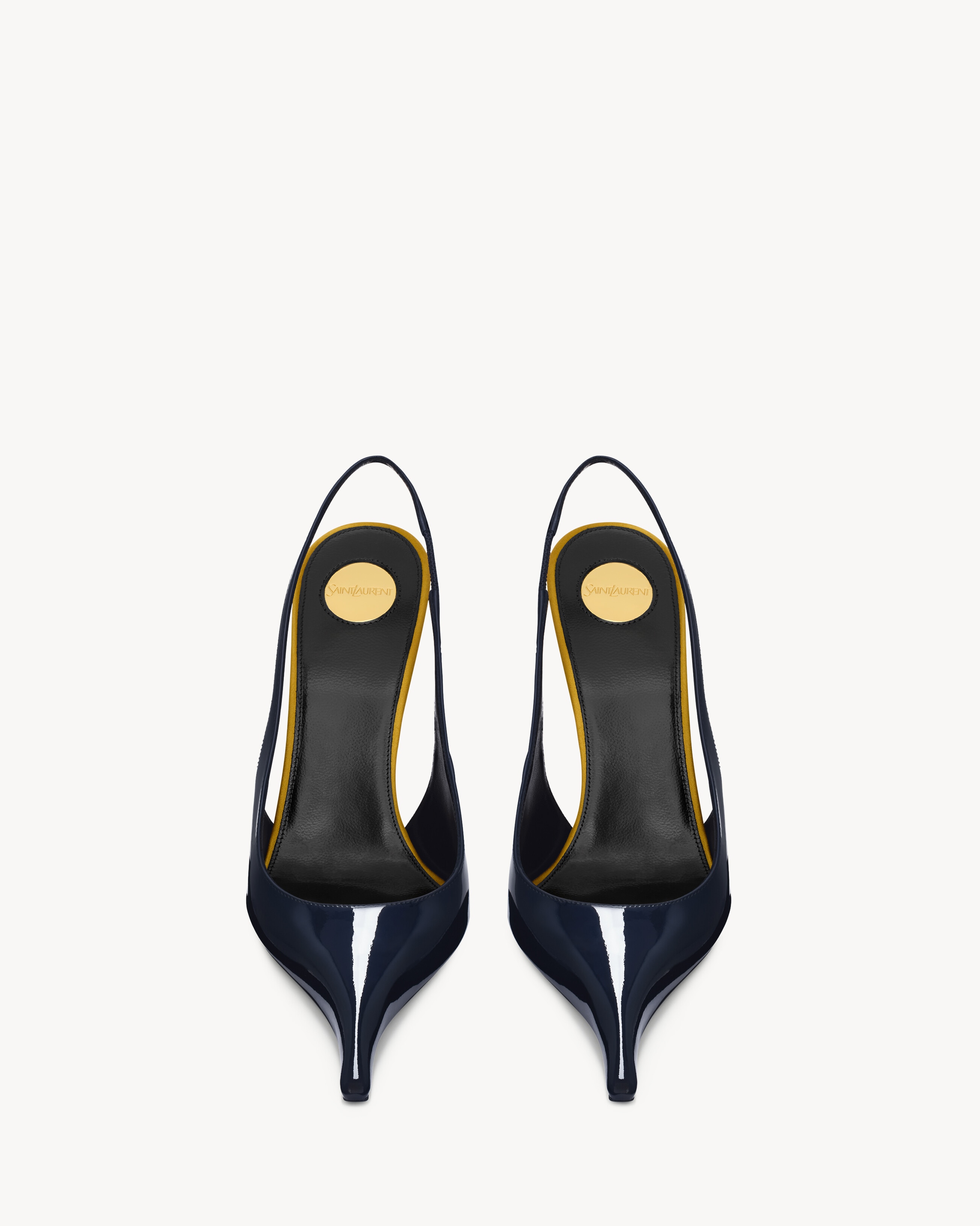 AMALIA slingback pumps in patent leather