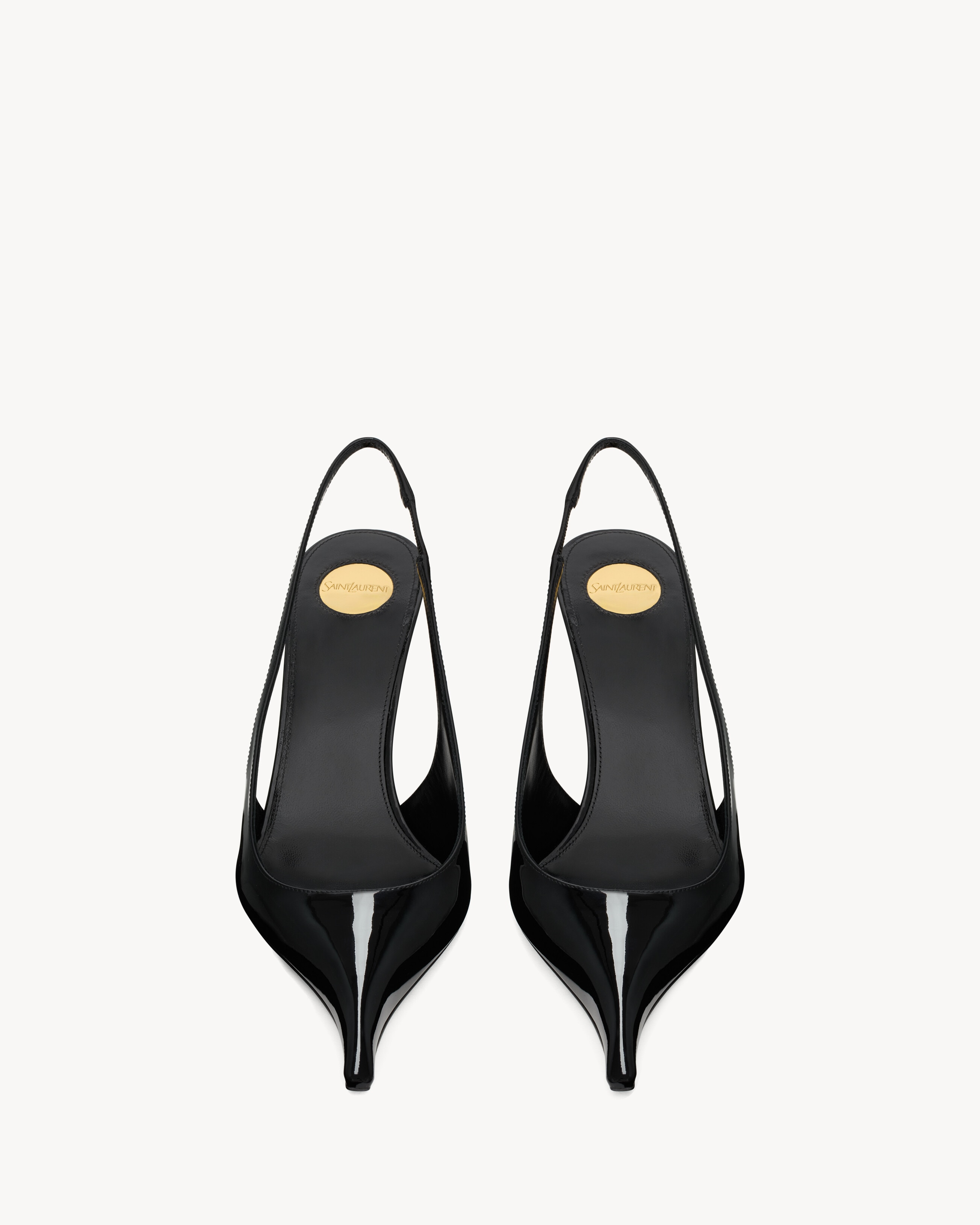 APOLLINE slingback pumps in patent leather