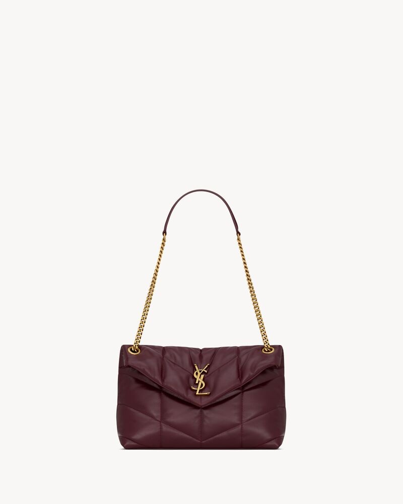 PUFFER small in shiny leather