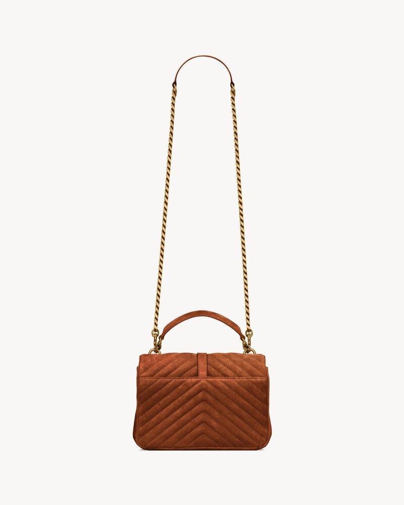 COLLEGE MEDIUM IN QUILTED SUEDE