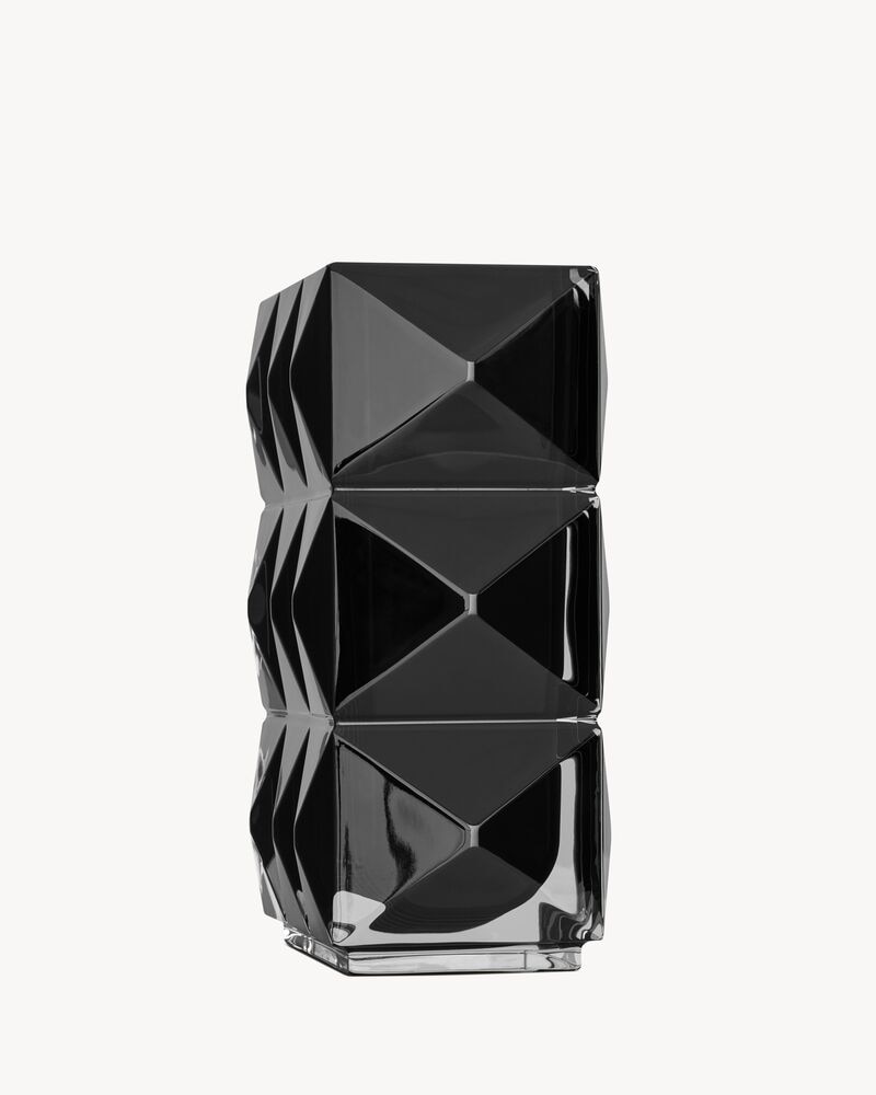 Baccarat LOUXOR Vase in black crystal