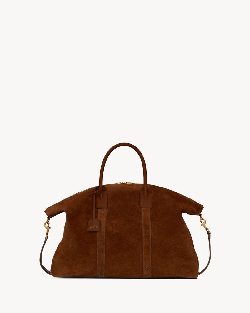 GIANT BOWLING bag in suede