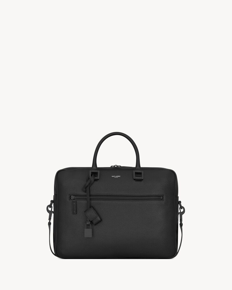 sac de jour briefcase in grained leather