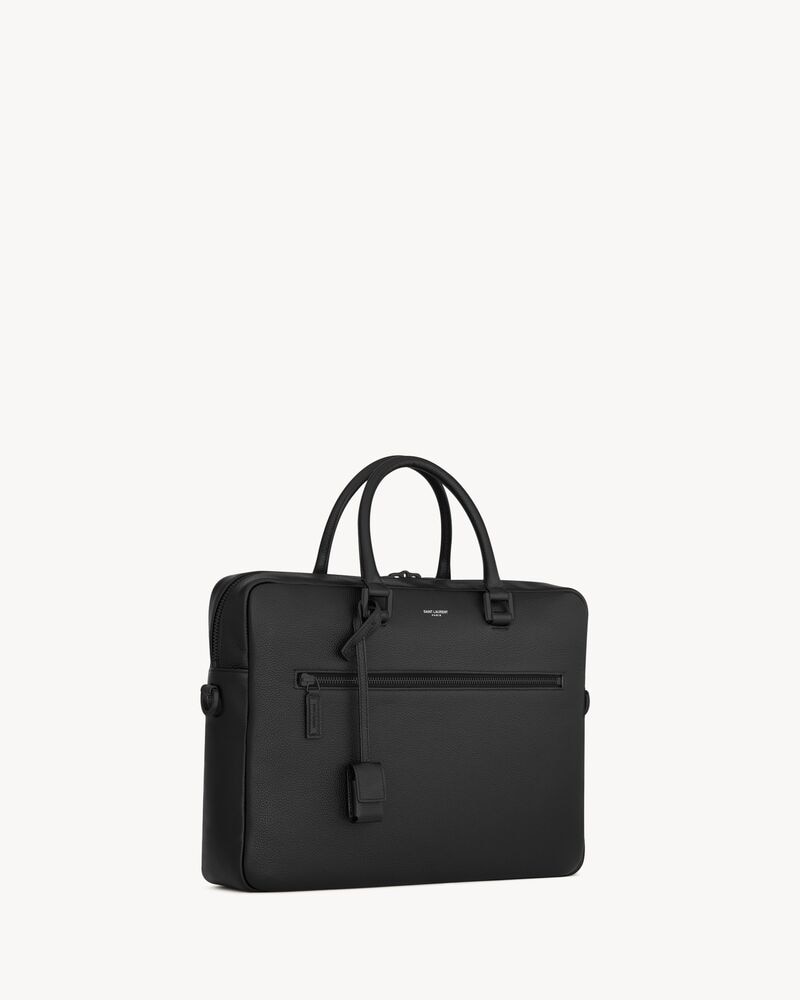 sac de jour briefcase in grained leather