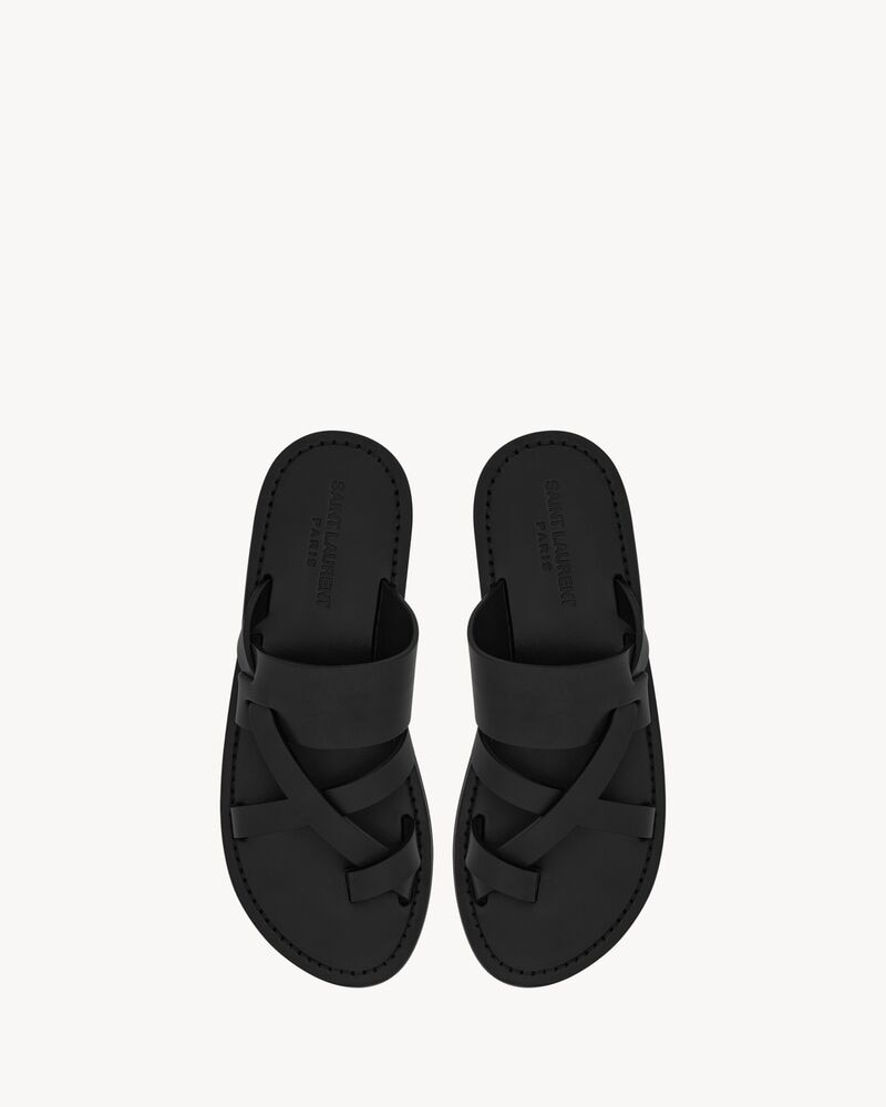 CULVER slides in smooth leather