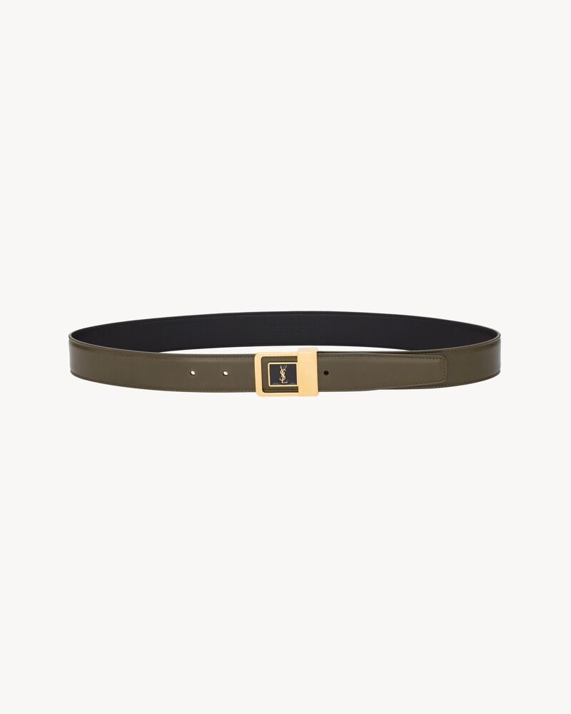 Buckle belt LA 66 in smooth leather