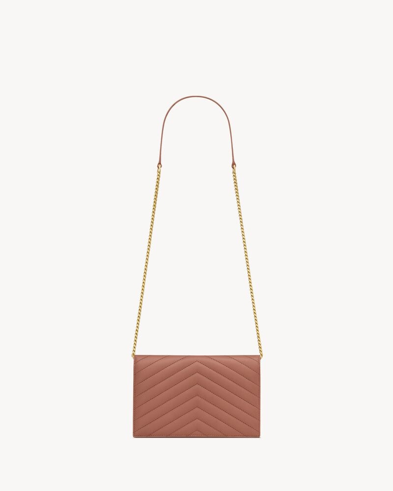 CASSANDRE envelope chain wallet in lambskin