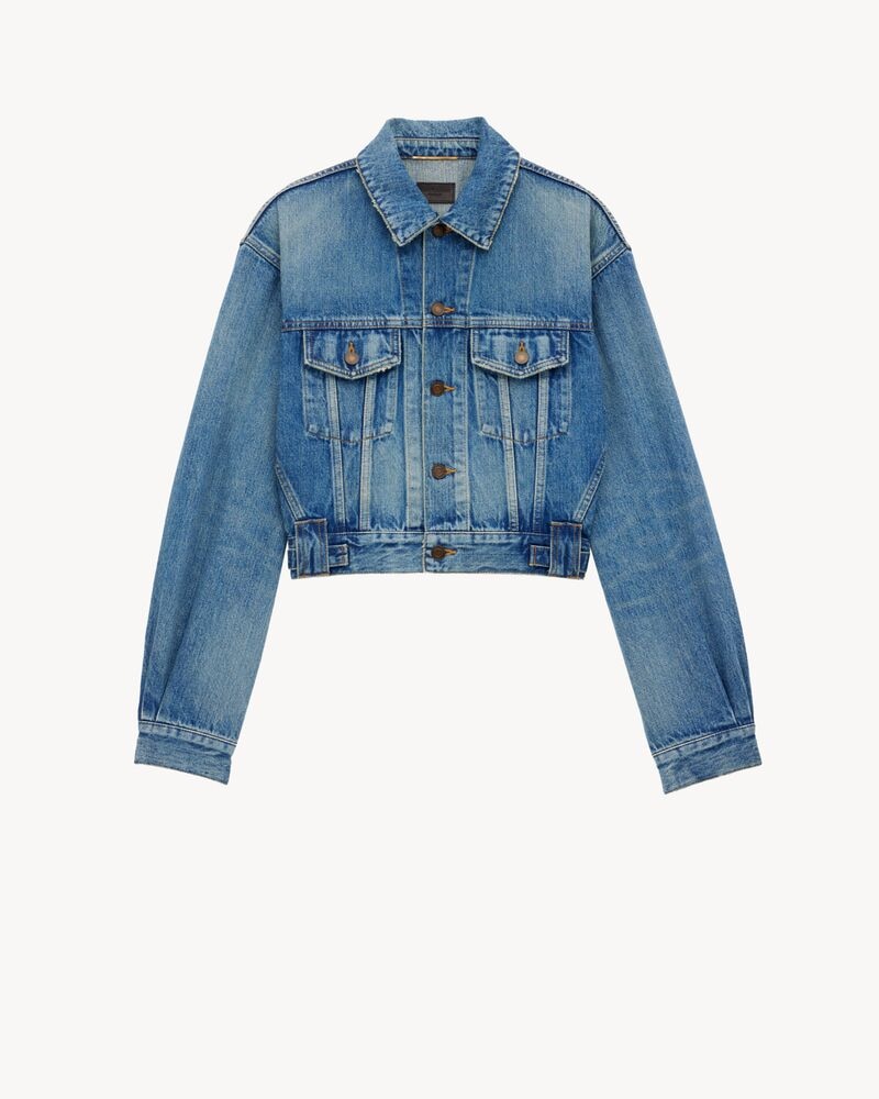 80's Jacket in Vintage Blue Denim