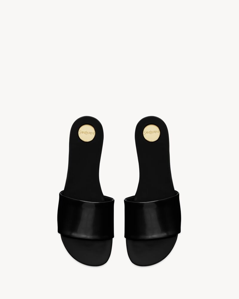 CARLYLE slides in glazed leather