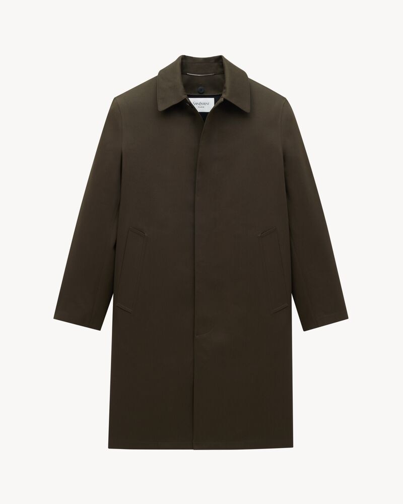 coat in water-repellent canvas