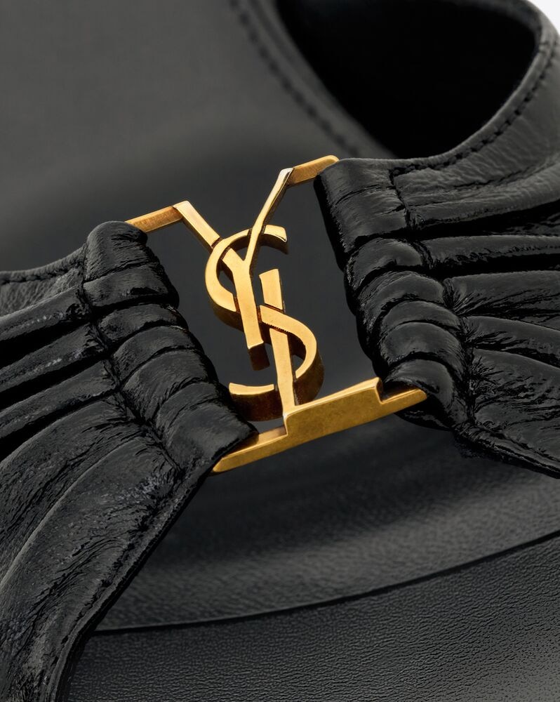 BABYLONE mules in smooth leather