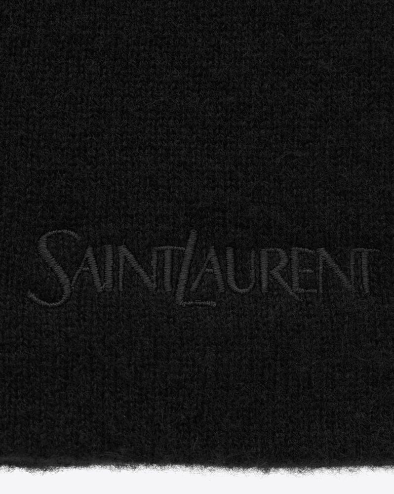 SAINT LAURENT embroidered beanie in cashmere