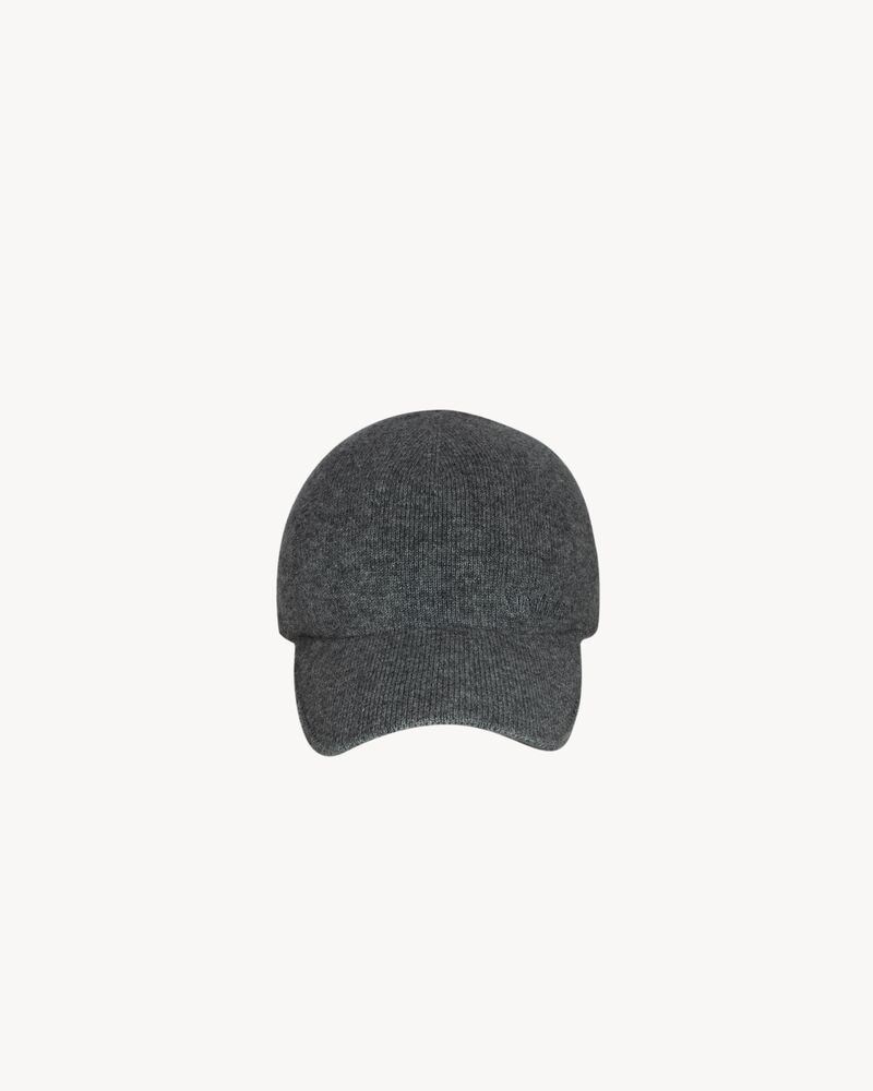 SAINT LAURENT knit baseball cap in cashmere