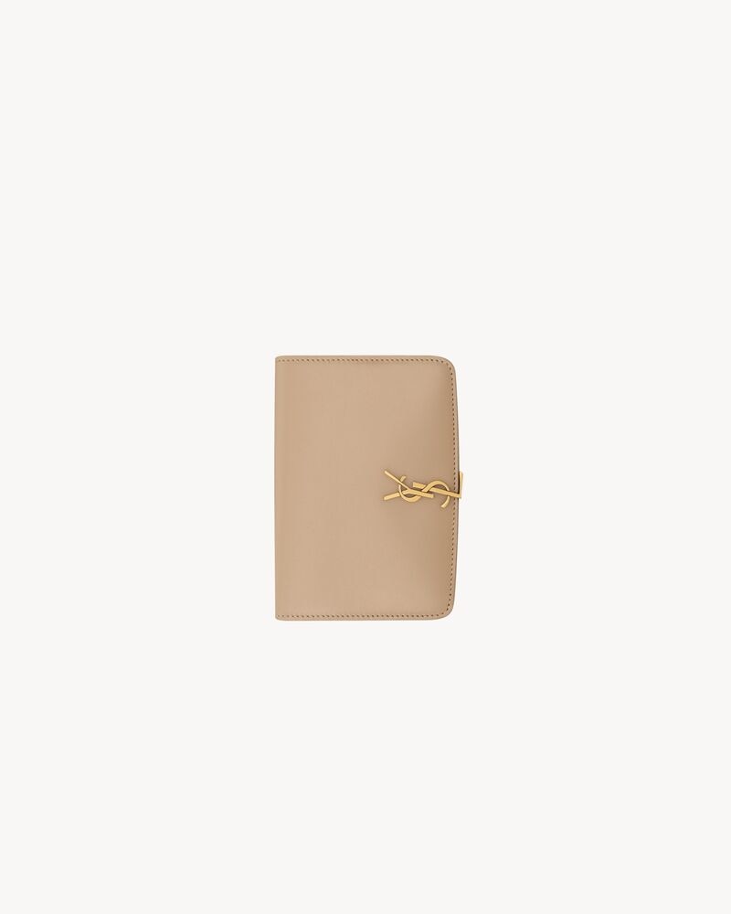 VOLTAIRE passport case in BOX SAINT LAURENT