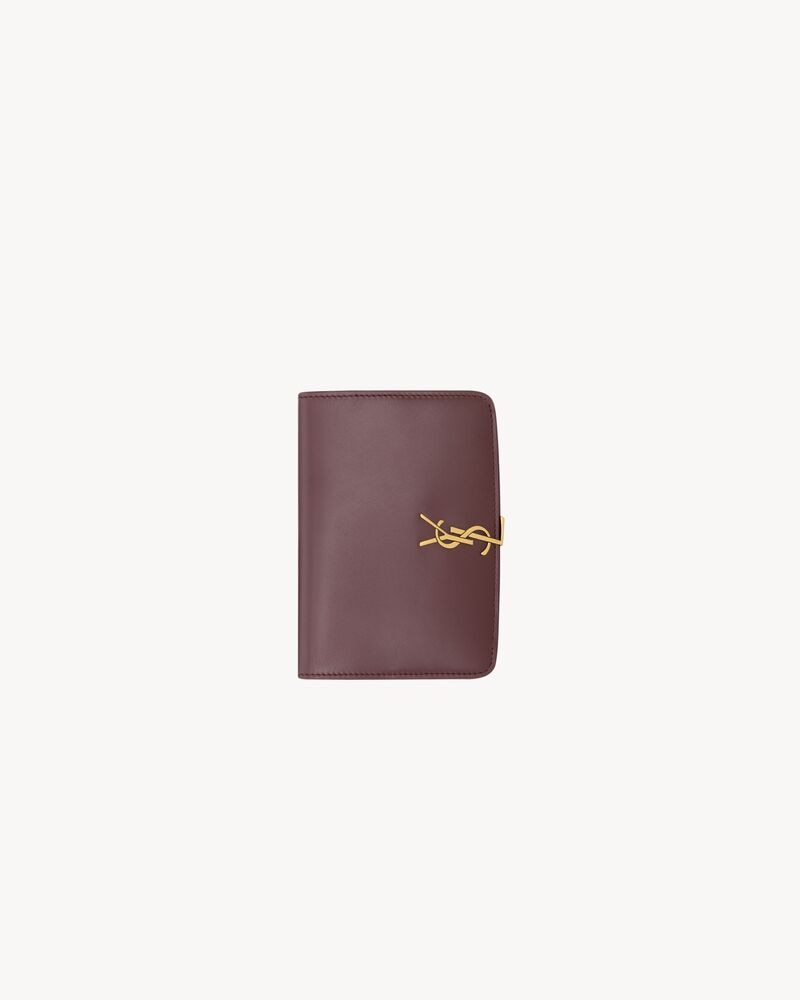 VOLTAIRE passport case in BOX SAINT LAURENT
