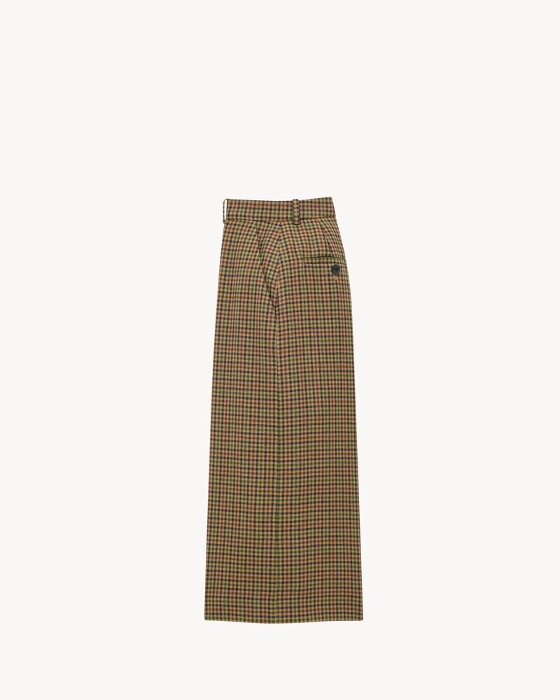 culottes in wool check