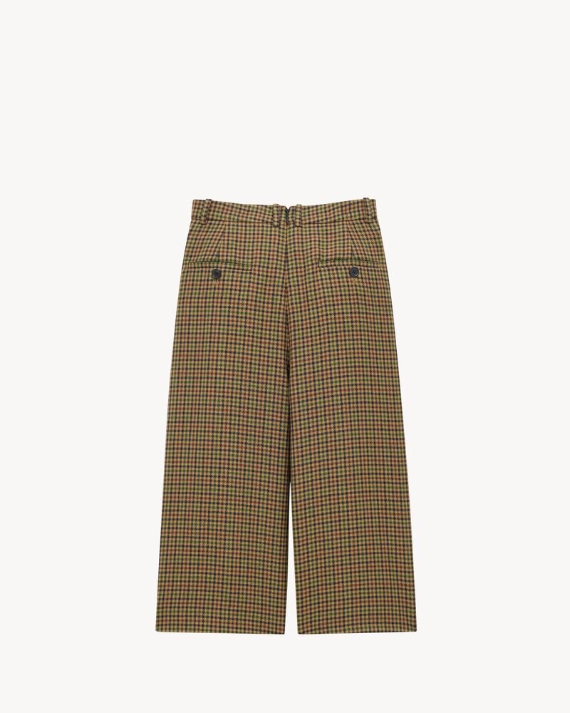culottes in wool check