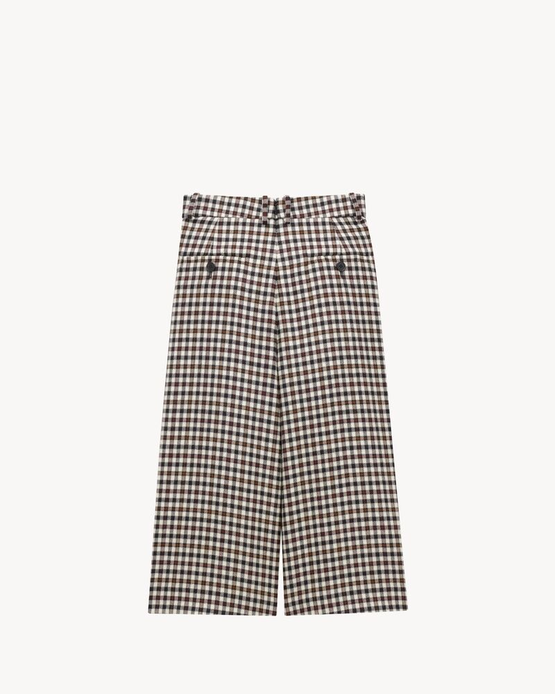 culottes in wool check