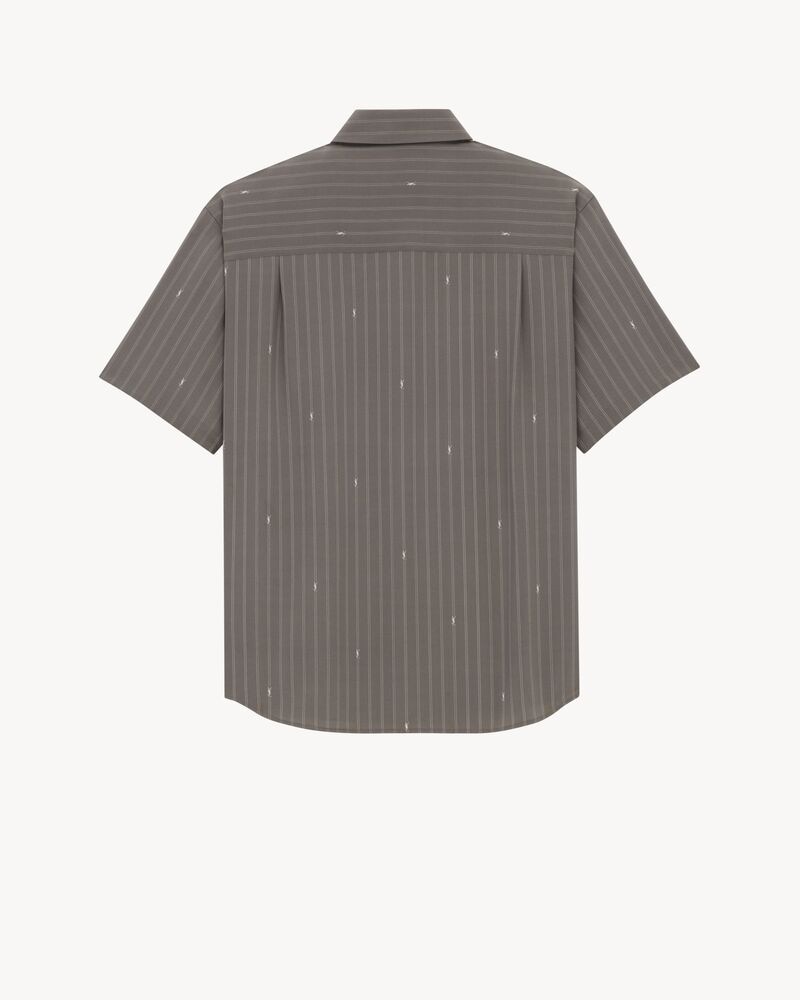 shirt in CASSANDRE stripe silk crepe de chine