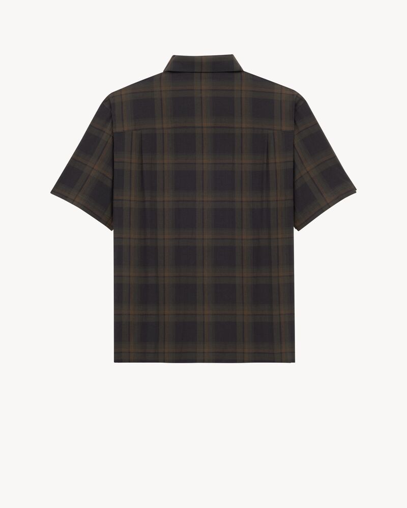 tartan shirt in cotton voile