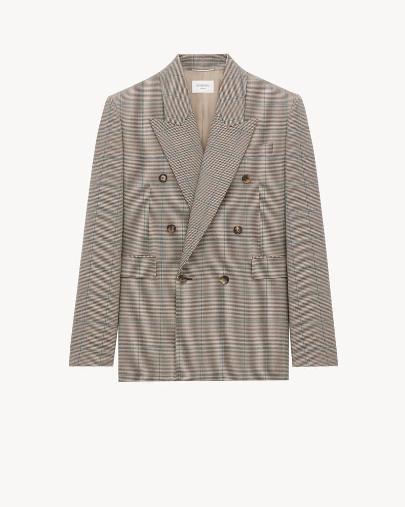 jacket in prince of wales wool