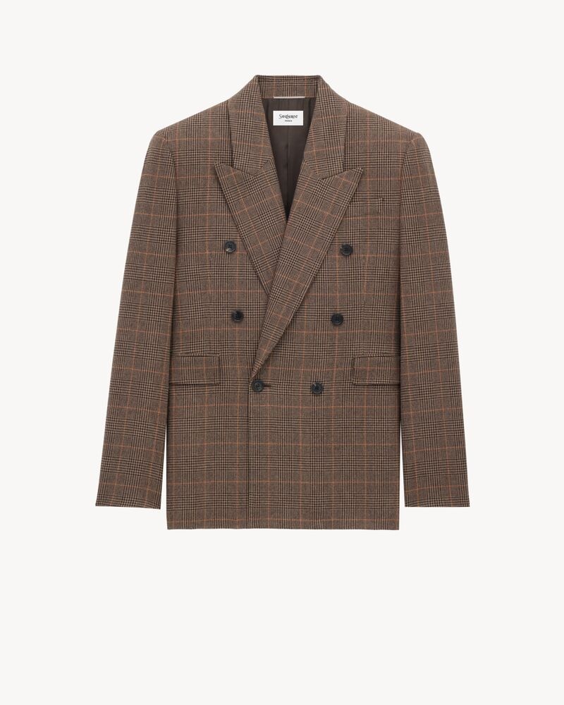 jacket in prince of wales wool