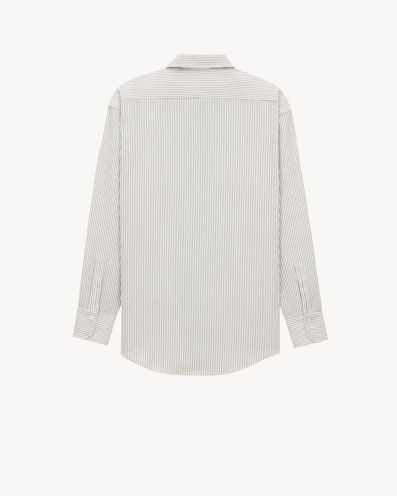 shirt in striped cotton