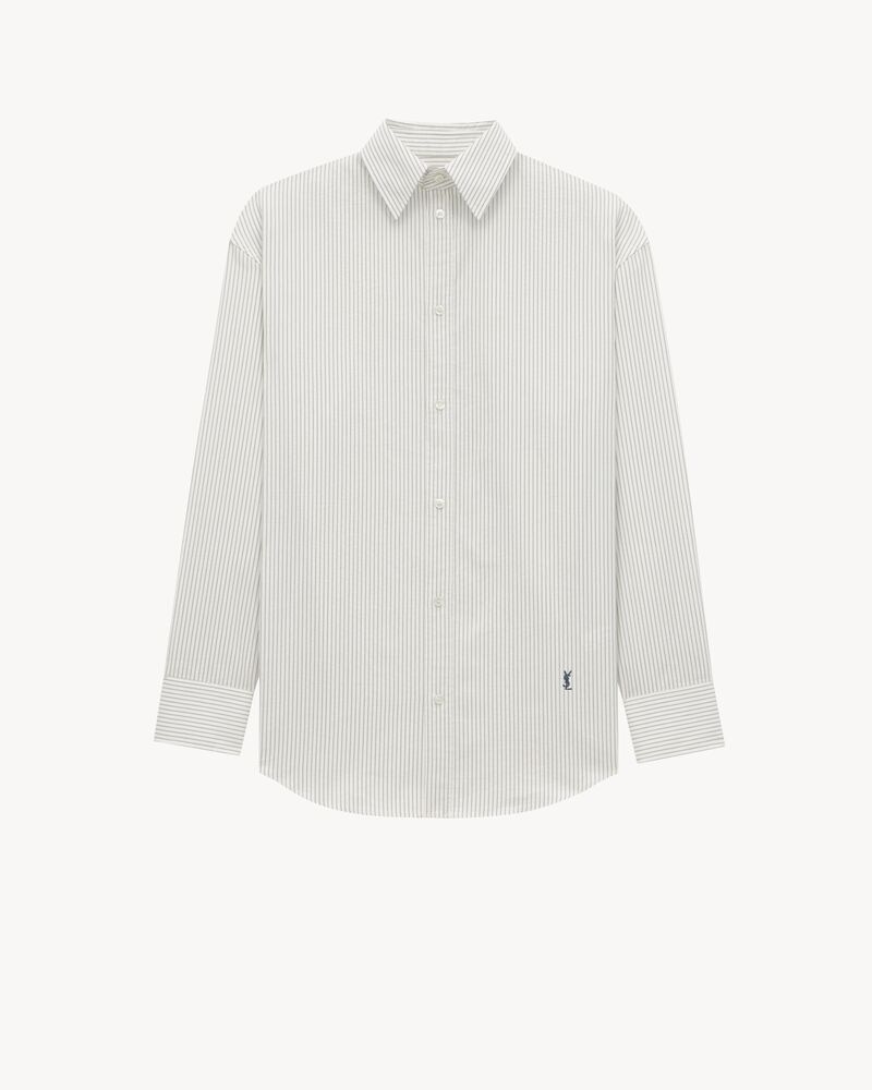 CASSANDRE shirt in striped cotton poplin