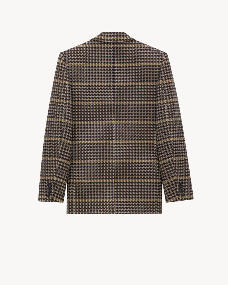jacket in wool check