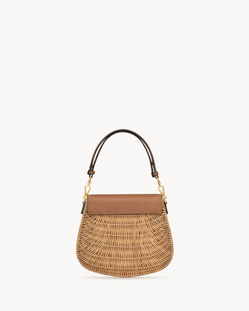 Mini VOLTAIRE top handle bag in osier