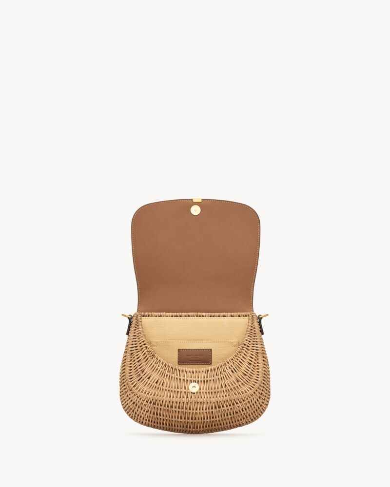 Mini VOLTAIRE top handle bag in osier