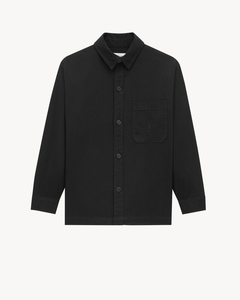 CASSANDRE overshirt in cotton linen gabardine