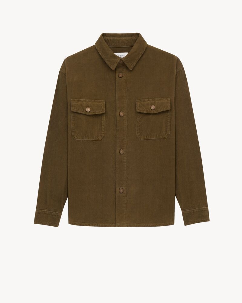 overshirt in corduroy