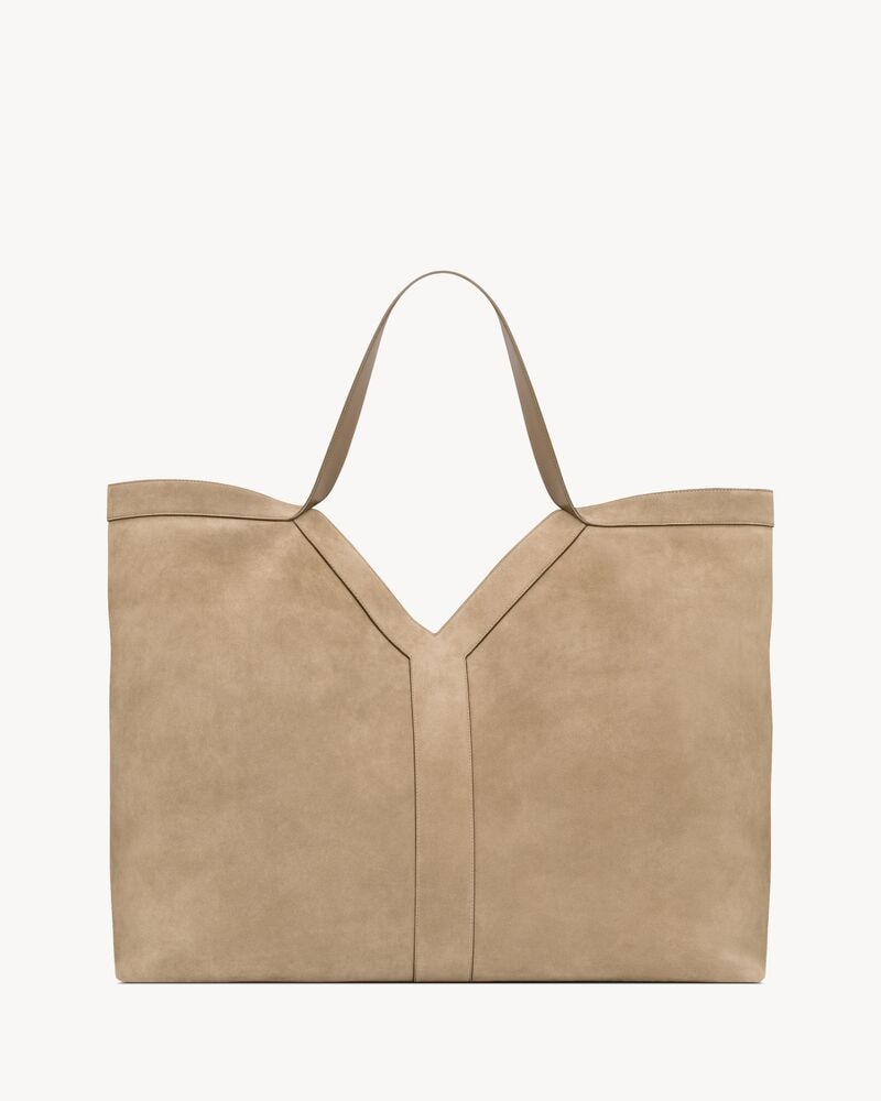 Y MAXI tote in suede