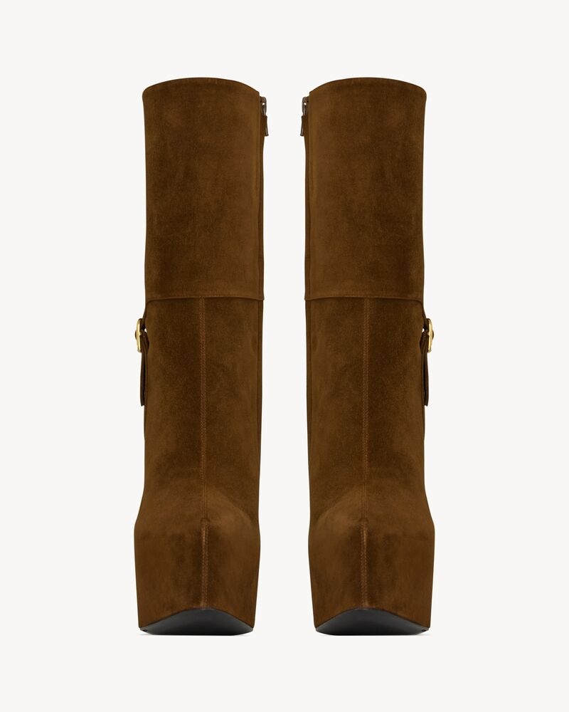 NICO platform booties in suede