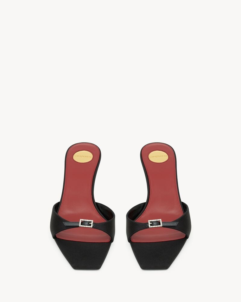 DAISY mules in satin crepe