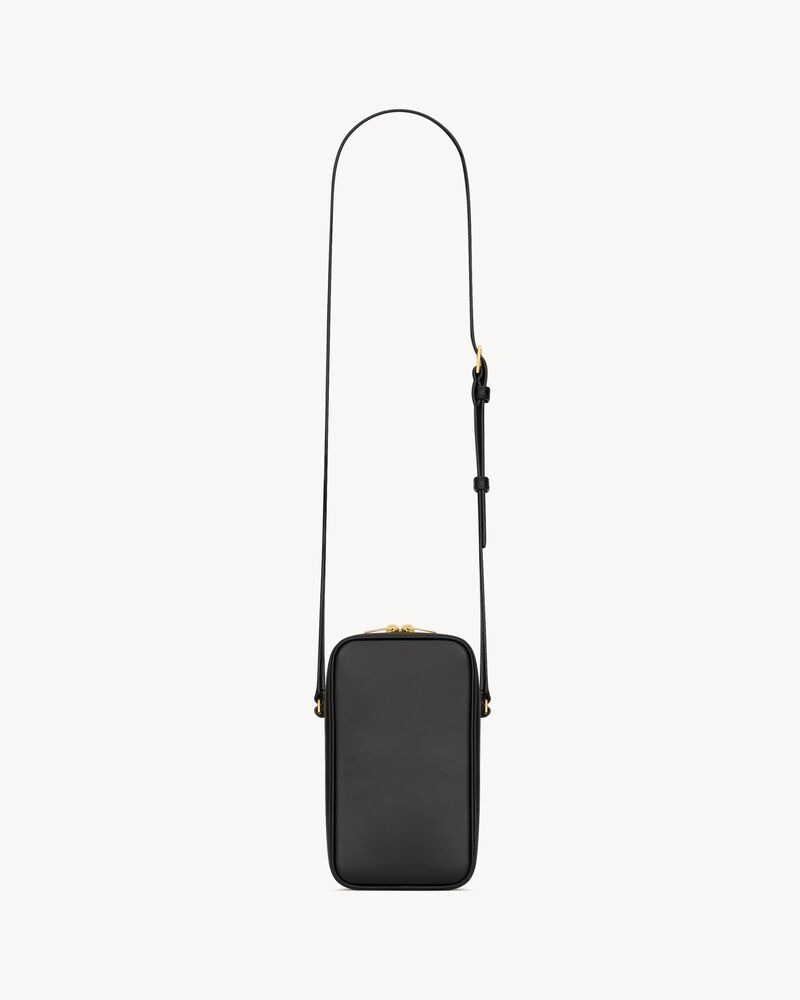 SAINT LAURENT PARIS nano case in smooth leather