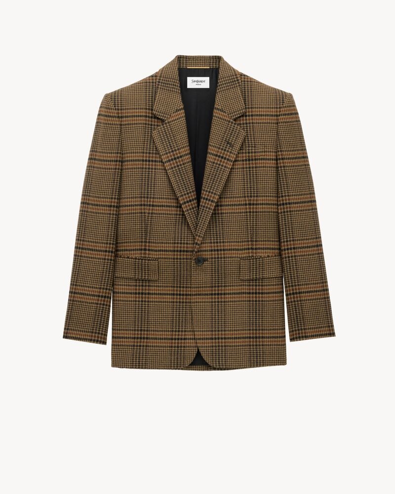 jacket in prince of wales wool